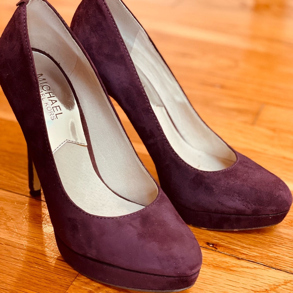 Michael Kors Purple Suede Heels
